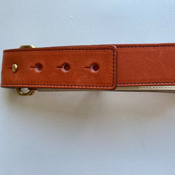Escada Orange Leather Belt - Picture 11 of 16